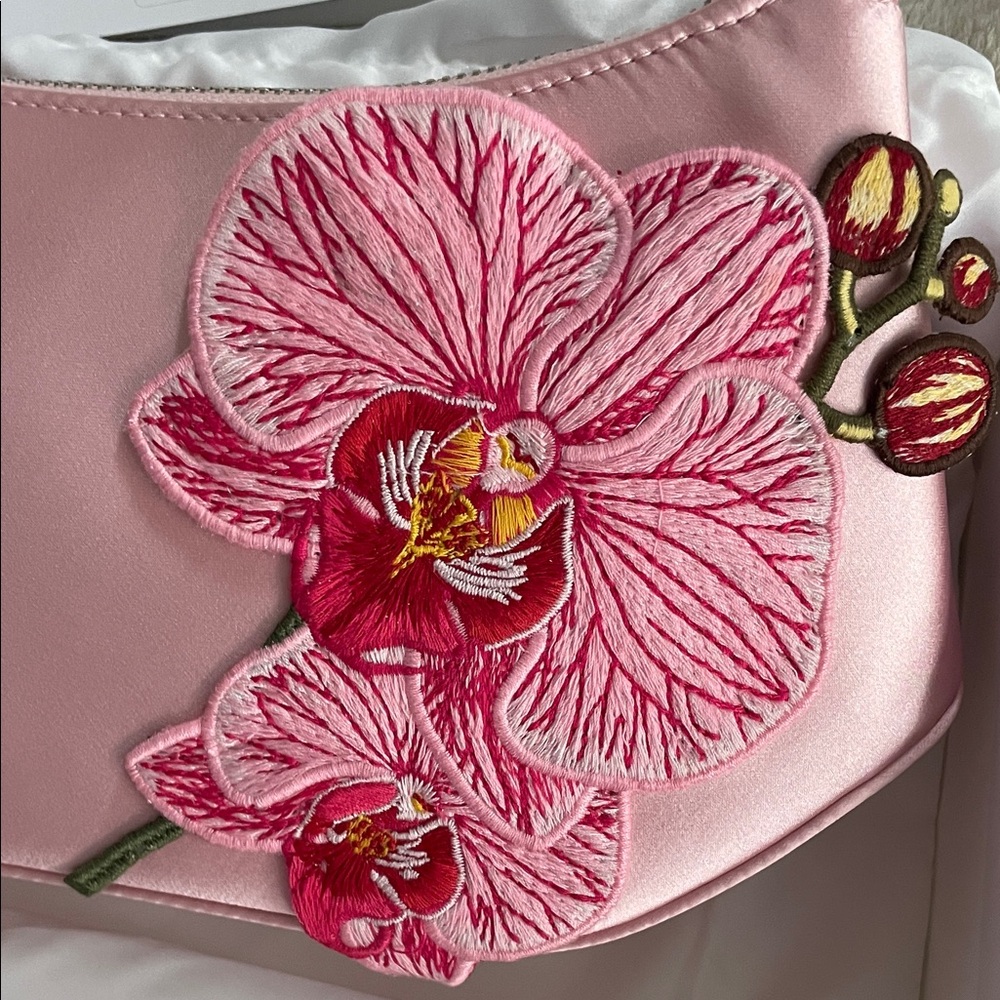 JW PEI Pink Orchid Embroidered Shoulder Bag - Picture 6 of 6